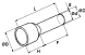 Схема наконечника кольцевого изолированного DN00206 white