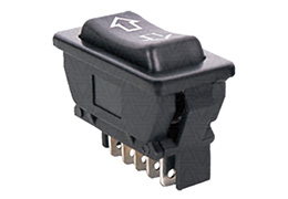 Переключатели автомобильные ASW-01, (ON)-OFF-(ON), без фиксации, 20А, 12В