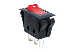 Переключатели клавишные с подсветкой IRS-1-4C, ON-OFF, с фиксацией, 4А, 250В