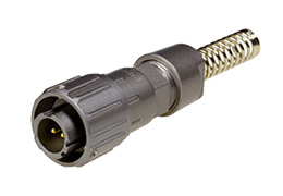 Разъем байонетный быстроразъемный FQ14-2 pin TJ-8 кабельная вилка Ø14 мм, 10 А