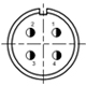 Схема контактов разъема Q18 4 pin