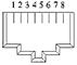 Схема контактов герметичного разъема SZC-19-RJ45 IP68