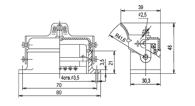 Размеры разъема РШАГПБ-14 размеры