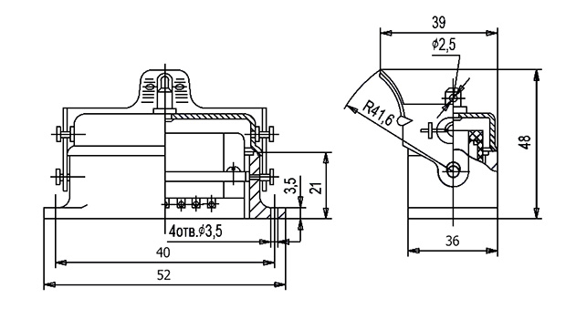 Размеры разъема РШАГПБ-6 размеры