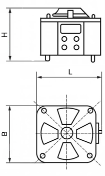 Габаритные размеры автотрансформатора TDGC2