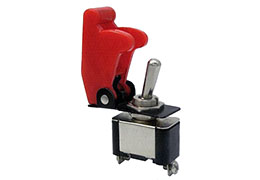 Тумблеры однополюсные KN3(A)-101-SAC-01-RED, ON-OFF с фиксацией, 250В 6А, под винт